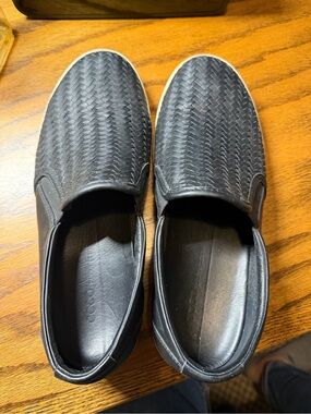ECCO Soft 7 Woven leather slip-on sneakers